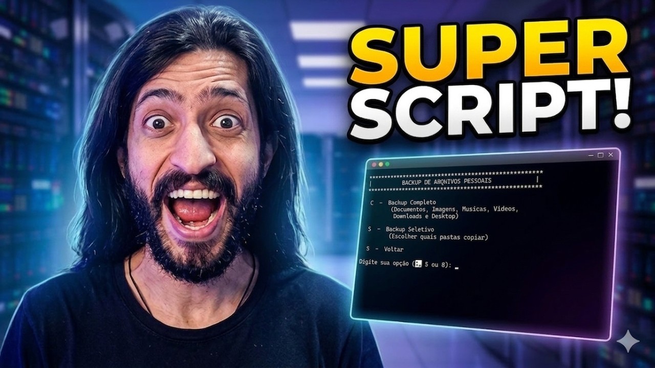 Fiz um SCRIPT que todo Técnico de TI DEVERIA TER!!