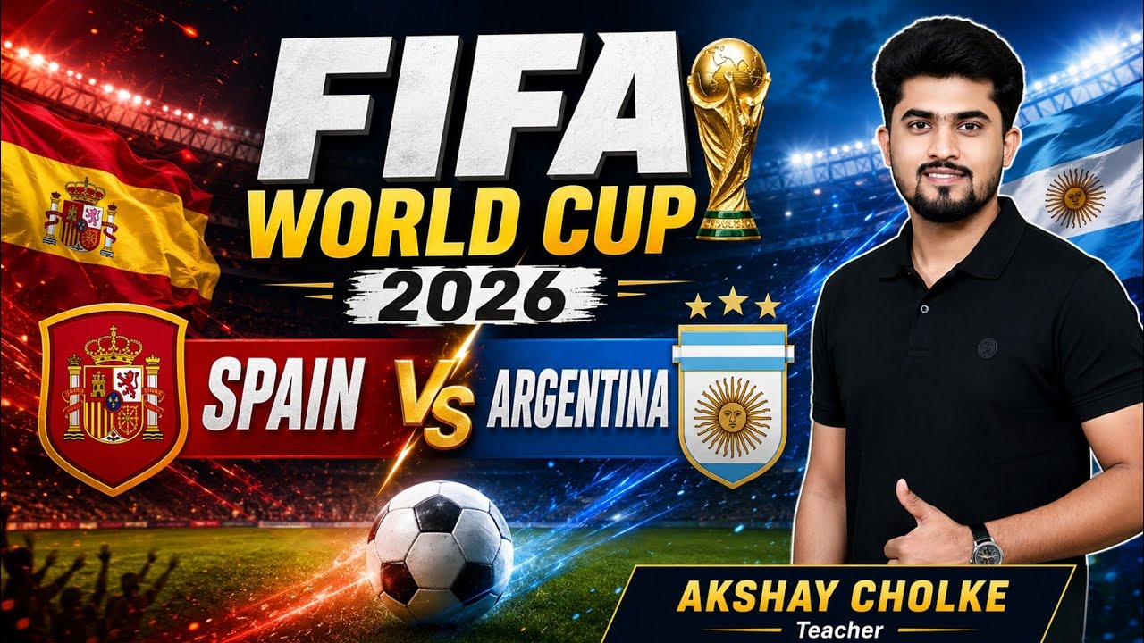 FIFA WORLD CUP 2026 | FOOTBALL WORLD CUP | FIFA 2026 | Spain Vs Argentina | BY AKSHAY CHOLKE