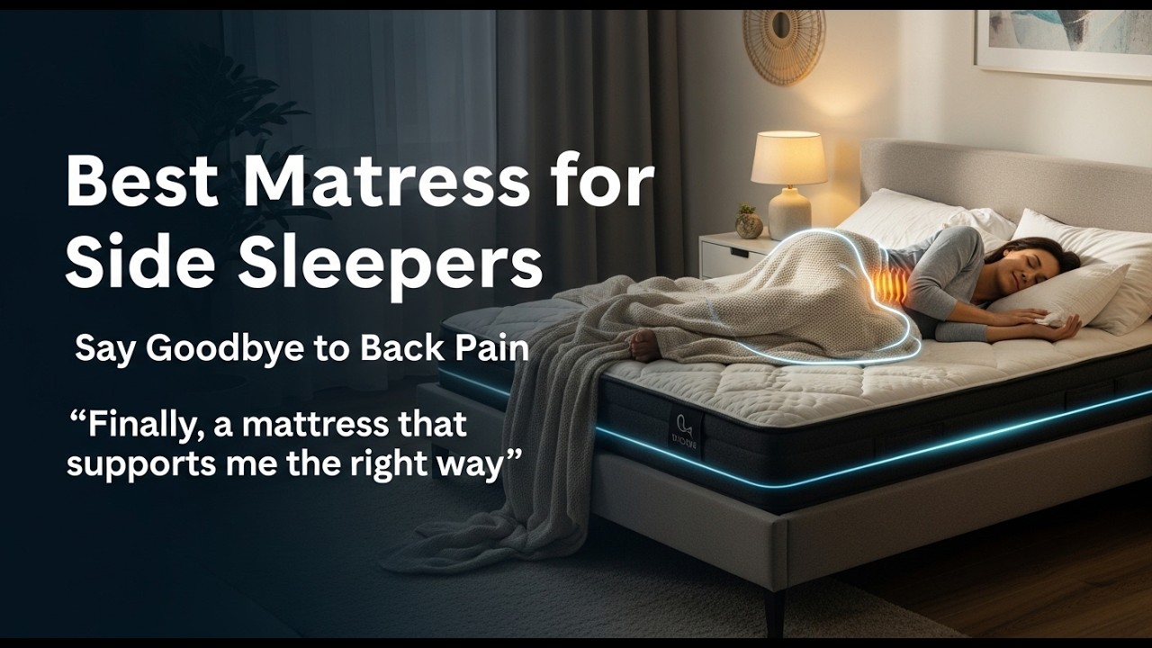 ✅ TOP 5 Best Mattress For Side Sleepers With Lower Back Pain  |  Say Goodbye to Back Pain