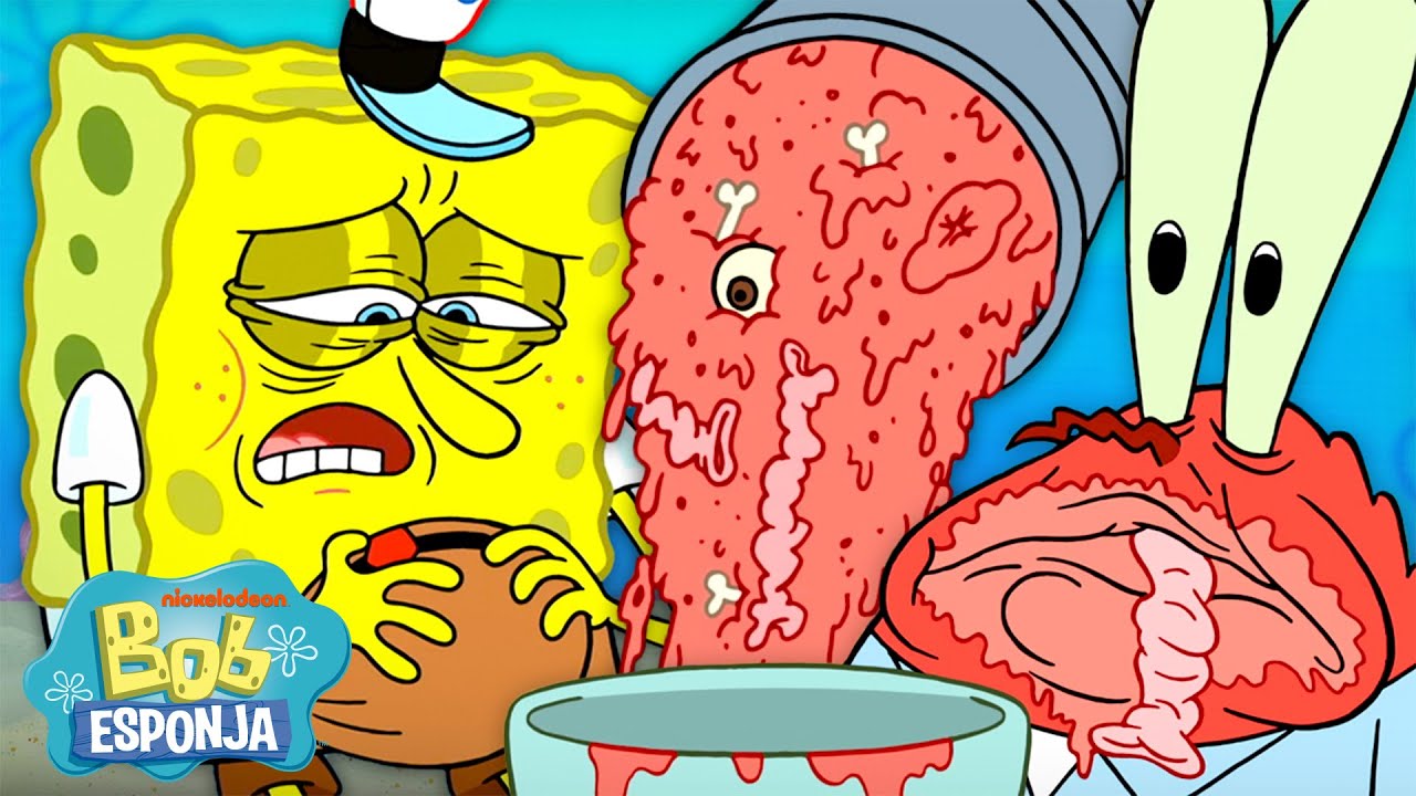 Bob Esponja | Todos os Momentos do Balde de Lixo na Fenda do Biquíni! 🪣 | Bob Esponja em Português
