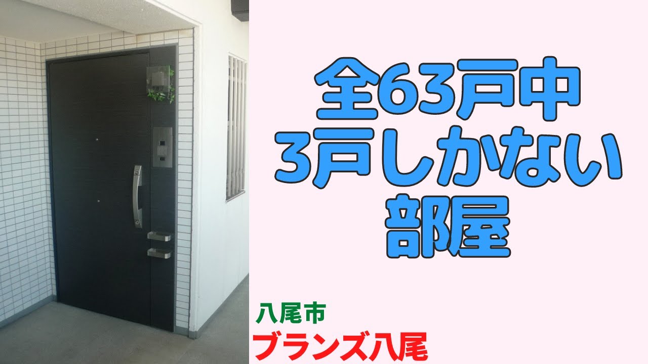 最初で最後かもしれない全63戸で3戸したかない部屋・3LDK【ブランズ八尾】八尾市の分譲中古マンション japanese apartment ㏌ osaka