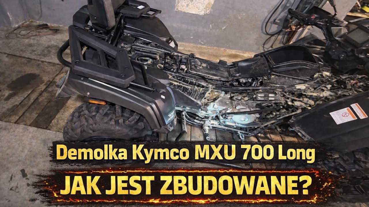 Premiera w PL!!;) Demoluje Kymco MXU 700 Long model 2026. Jak to jest zrobione? 
