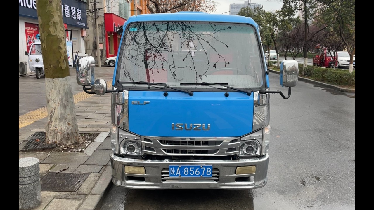 纯数字车牌五十铃100P双排座后单胎货车