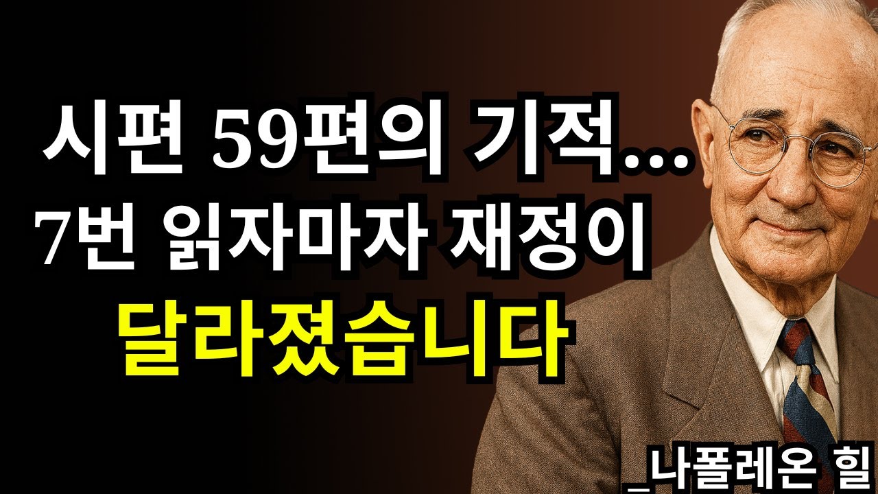 7번 반복하면 돈이 몰려온다? Salmo 59의 비밀! | 나폴레온 힐