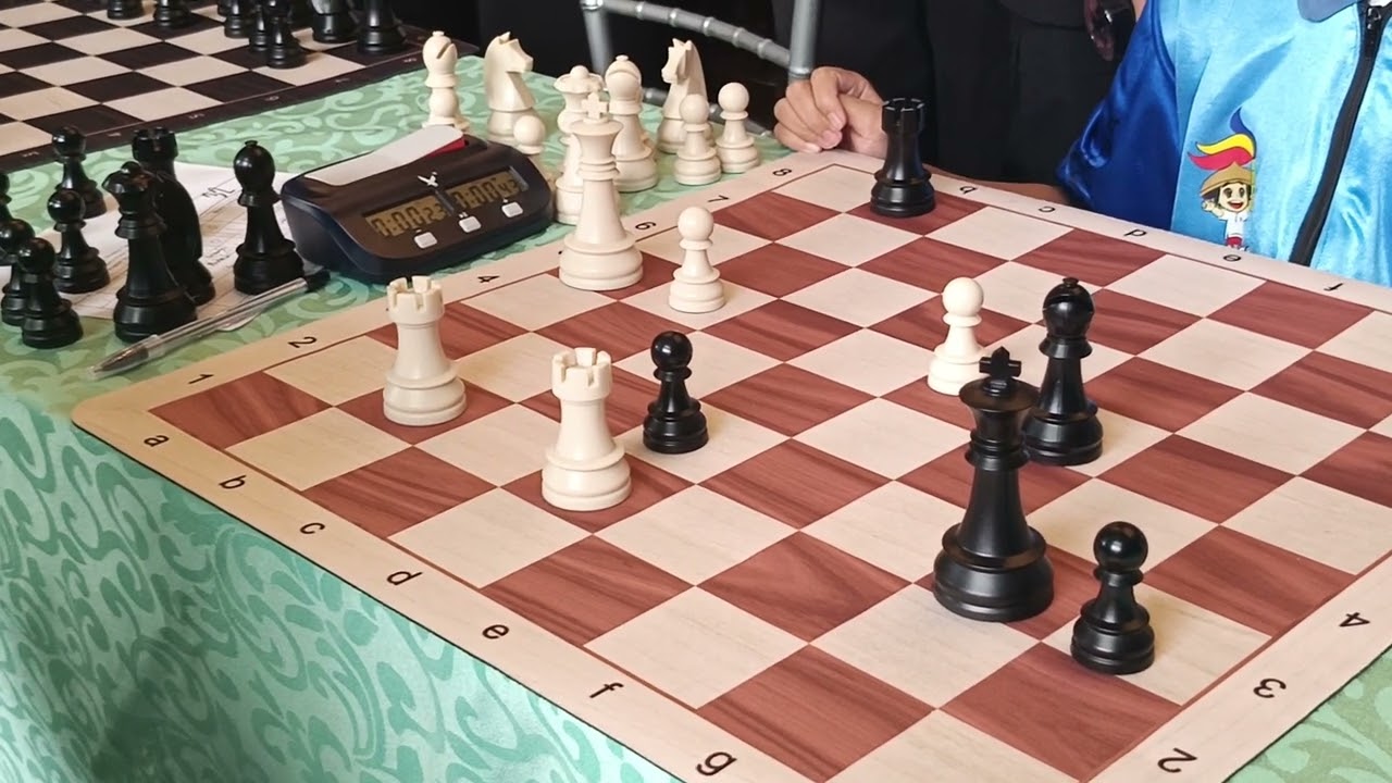 Endgame between Marcus Tan vs Danaber in Crown Legacy Hotel. 9th Go Palarong Ahedres. 