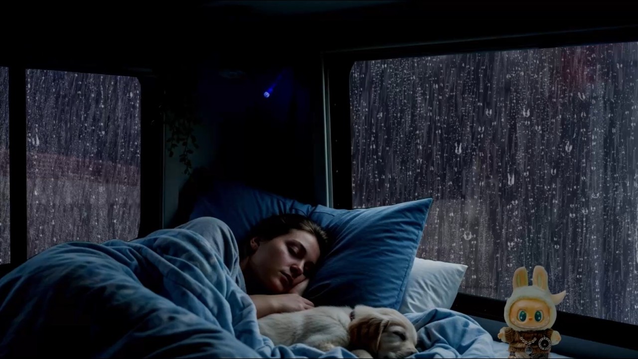 Rainy Night Car Ride 🌧️ Calm Rain Sounds for Studying and Sleeping