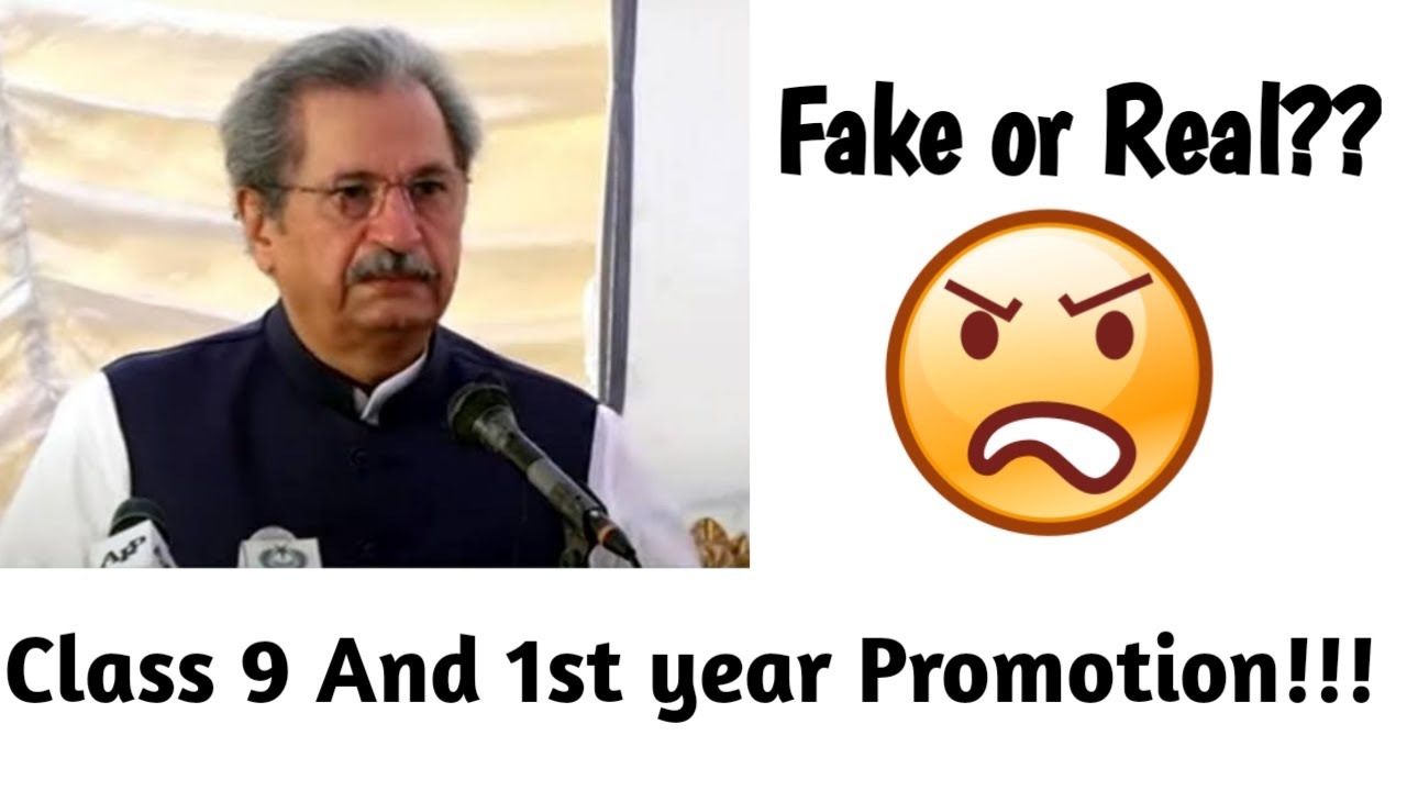 Class 9th and 1st year promotion 2021| Real or Fake?