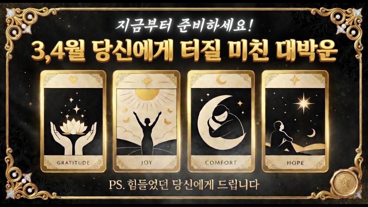 [타로솔루션]적중200%_소름 주의... 3,4월 당신의 운명이 뒤바뀌는 결정적 순간! #타로 #운세 #속마음