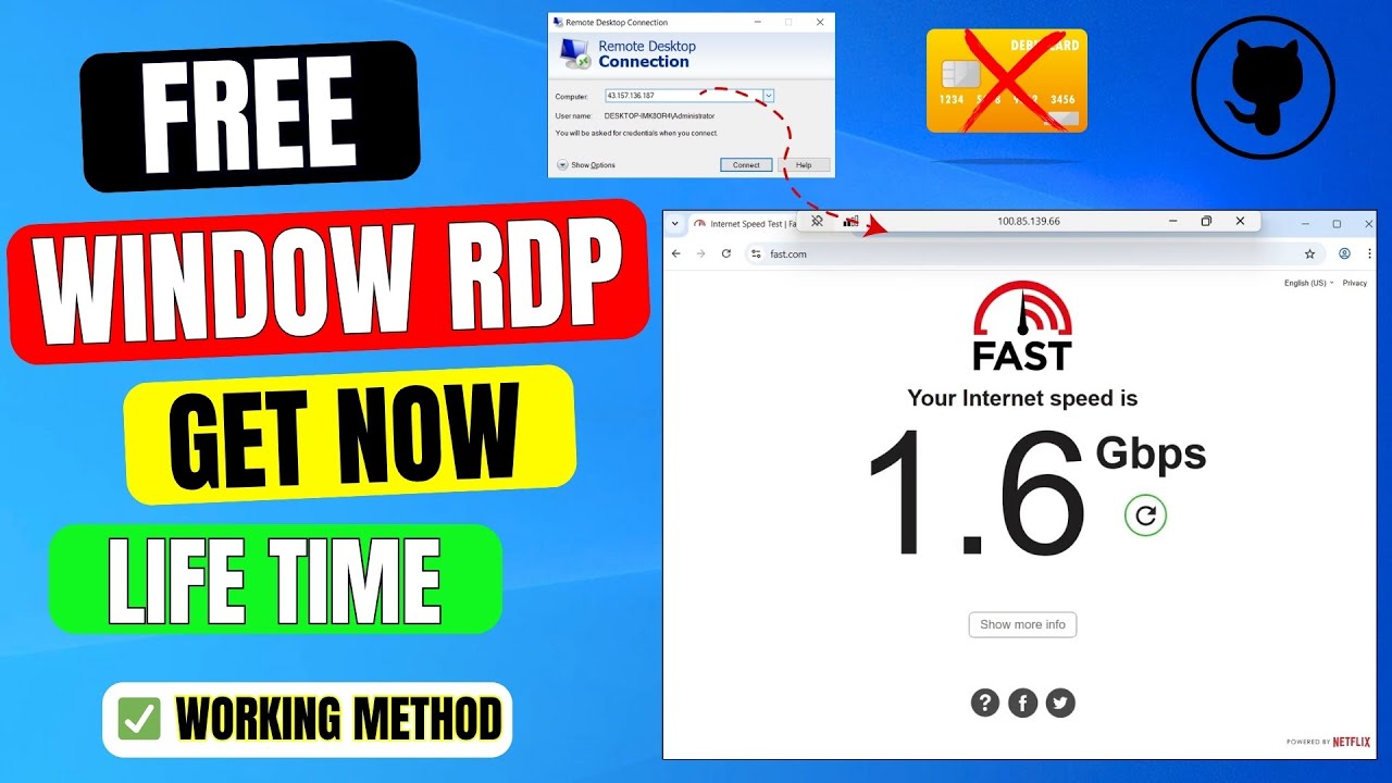 CREATE FREE RDP | 16 GB RAM & High Speed Internet | 100% Working