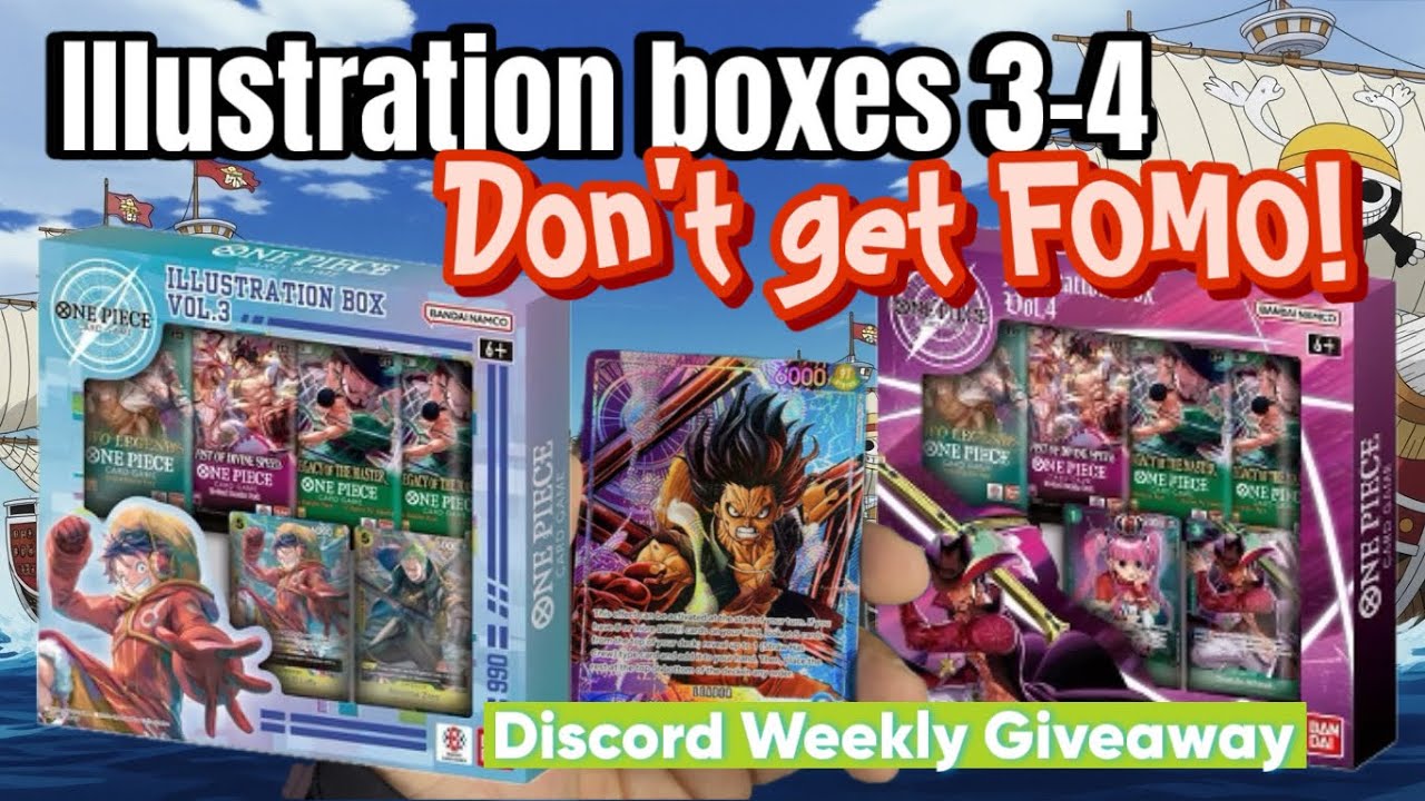 One Piece Illustration Boxes 3-4 | Don’t Get FOMO! | Discord Giveaway Video