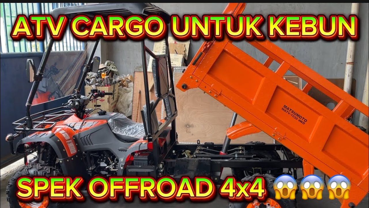 Review Farm ATV Cargo 4x4 Matsumoto MATV 1030 4WD | Solusi Angkut Barang Perkebunan Medan Ekstrim