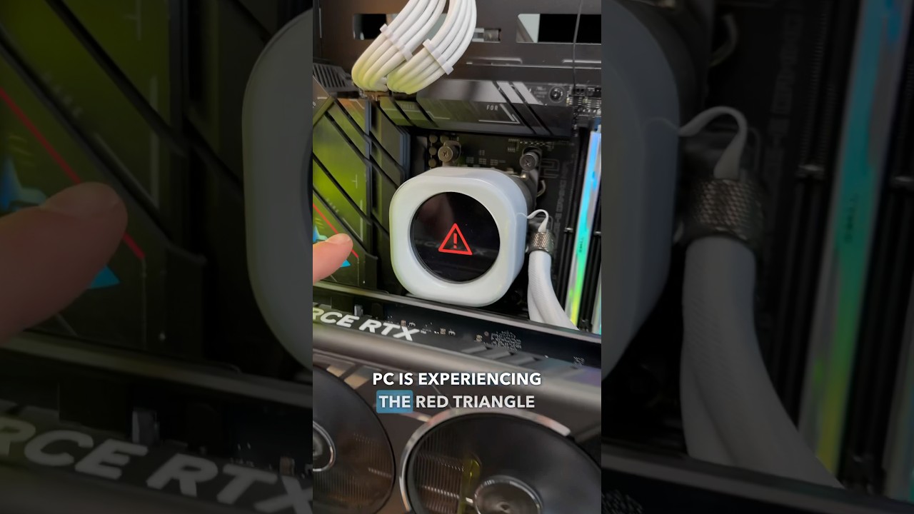 iCUE Red Triangle of Death! #gamingcomputer #pcbuild #gamingpc #techtips #gamingrig #computerrepair