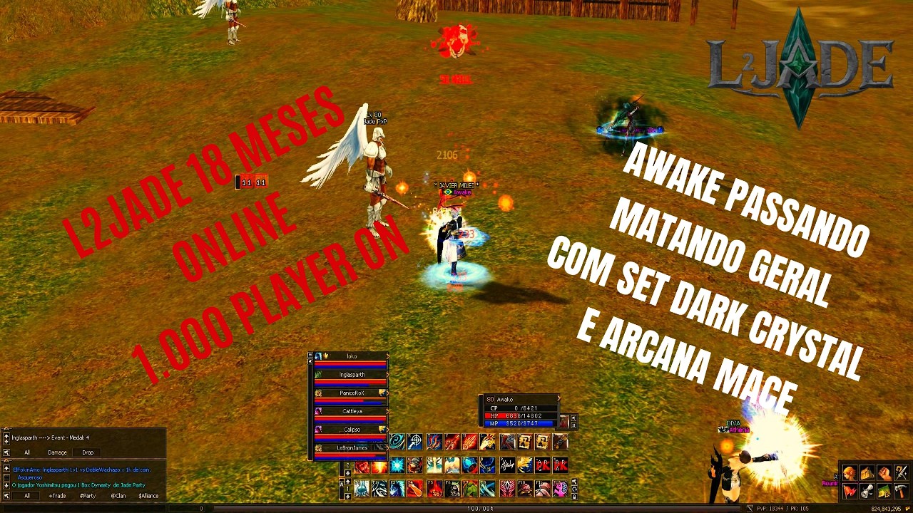 L2JADE AWAKE MATANDO GERAL DE SET DARK E ARCANA