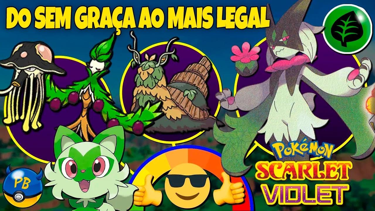 Todos os Pokémon de Grama da 9ª Geração: Do Mais Sem Graça ao Mais Irado (Pokémon Scarlet e Violet!)