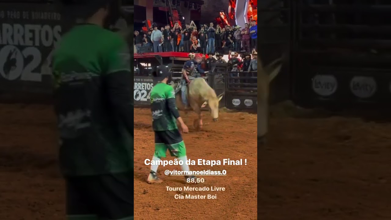 VITOR MANOEL DIAS CAMPE&Atilde;O de BARRETOS 2024 | FINAL PBR BRAZIL #barretos #pbrbrazil #cowboy