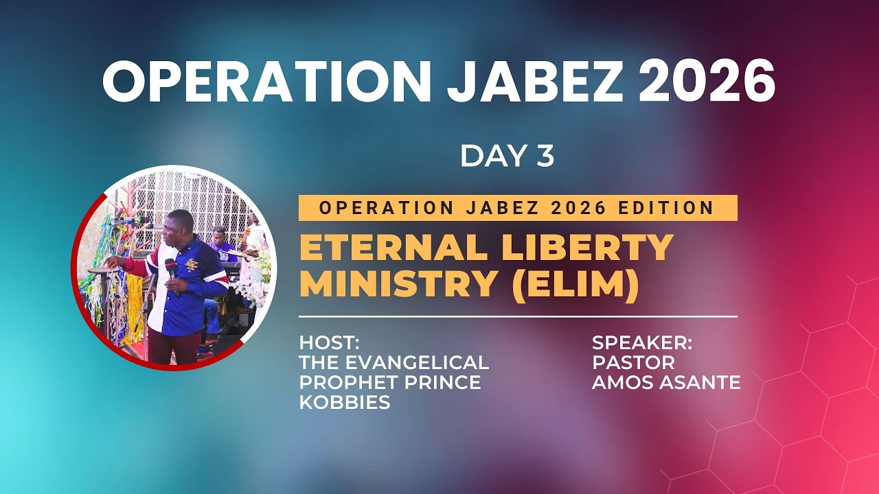 OPERATION JABEZ 2026 (DAY 3) AT ETERNAL LIBERTY MINISTRY (ELIM) KWADASO ESTATE ON 21ST JANUARY 2026