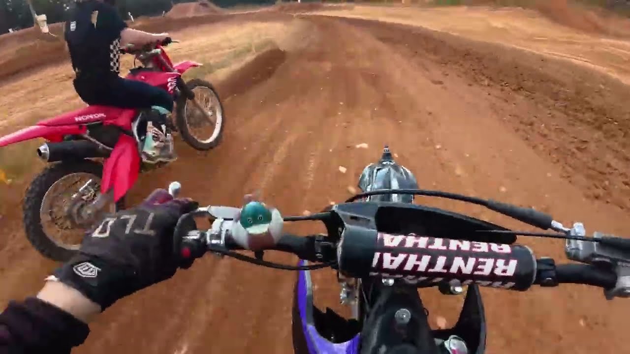 Ripping kawasaki kx112 at east bend mx