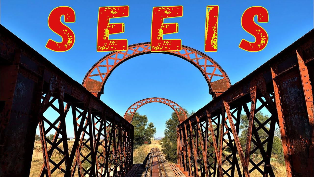 Seeis Village, railway station and old railway bridge in Namibia, southern Africa