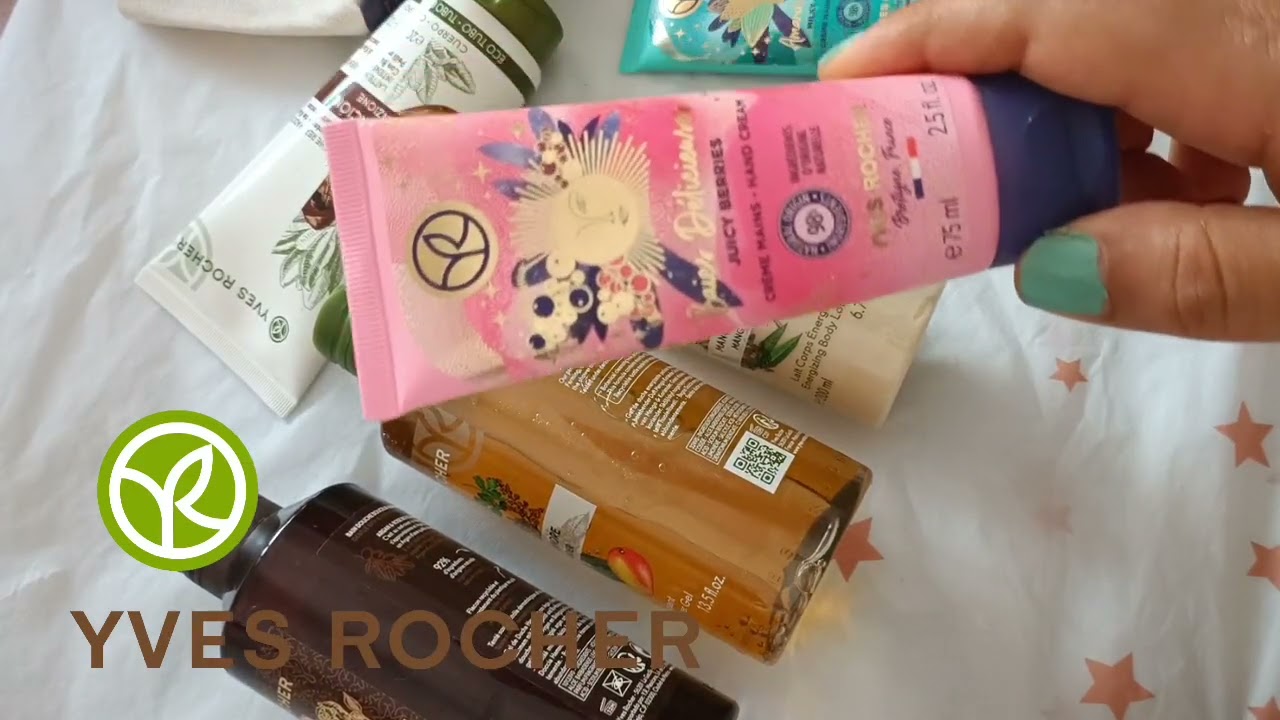 مشترياتي من ايف روشية لليدين و الجسم والشعر #yvesrocheritalia #yvesrocher #العناية #haul #مشترياتي