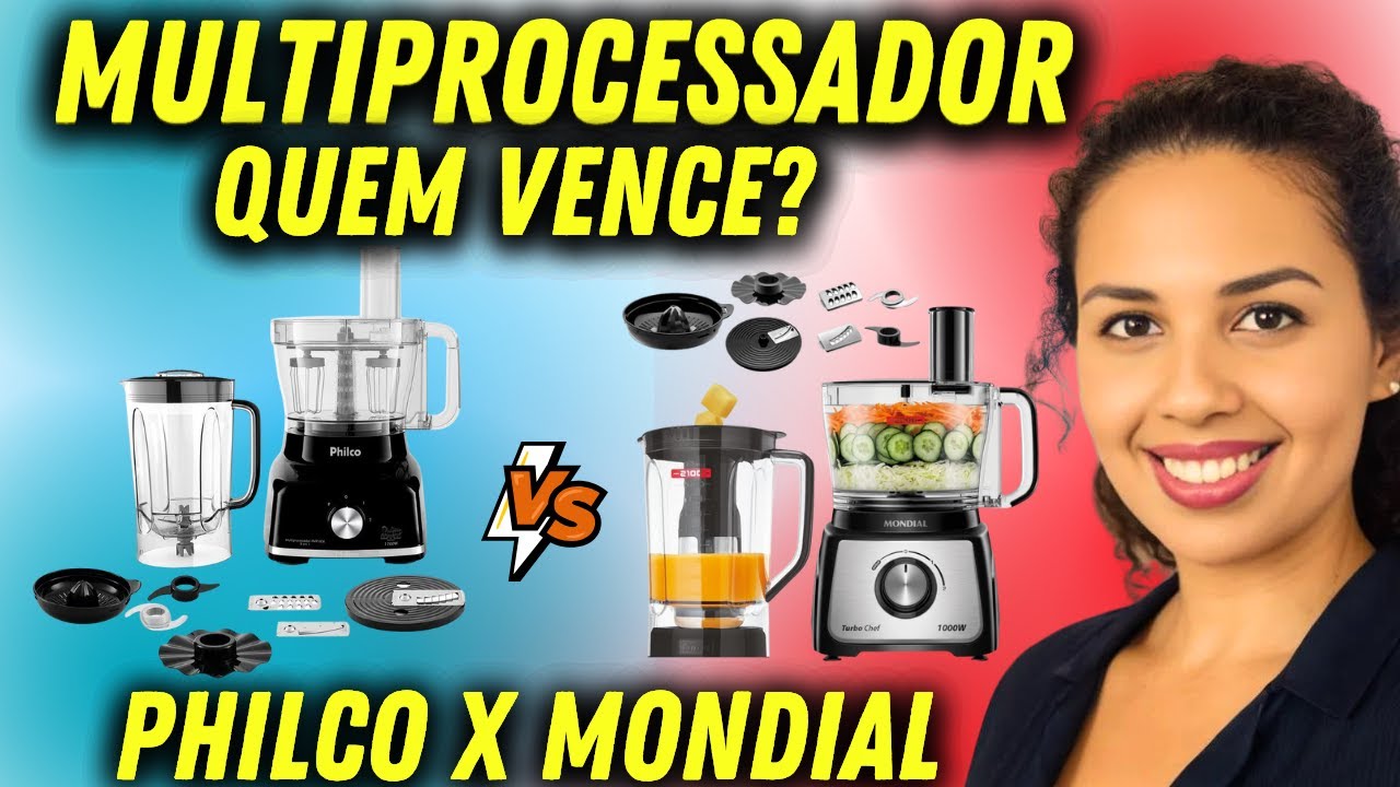 ✅ PHILCO PMP1600P OU MONDIAL TURBO CHEF ? QUAL MULTIPROCESSADOR  COMPRAR ? MULTIPROCESSADOR BOM