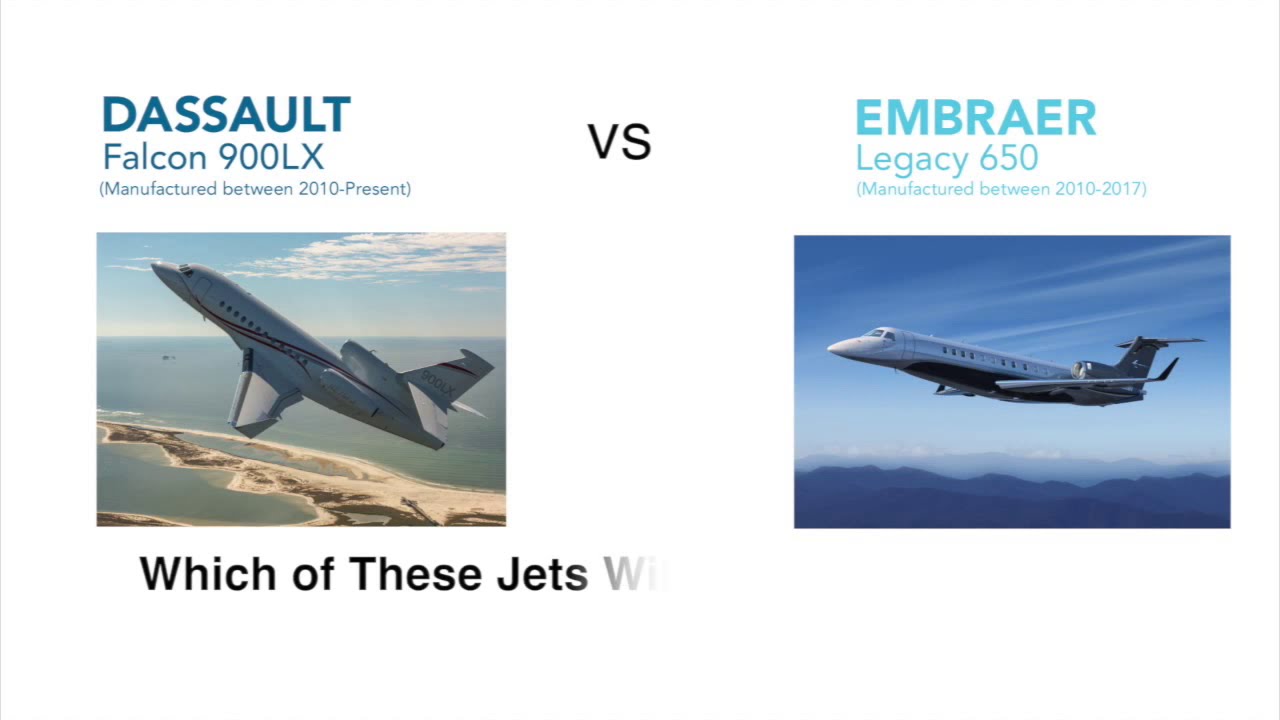 Jet Comparison | Dassault Falcon 900LX vs Embraer Legacy 650
