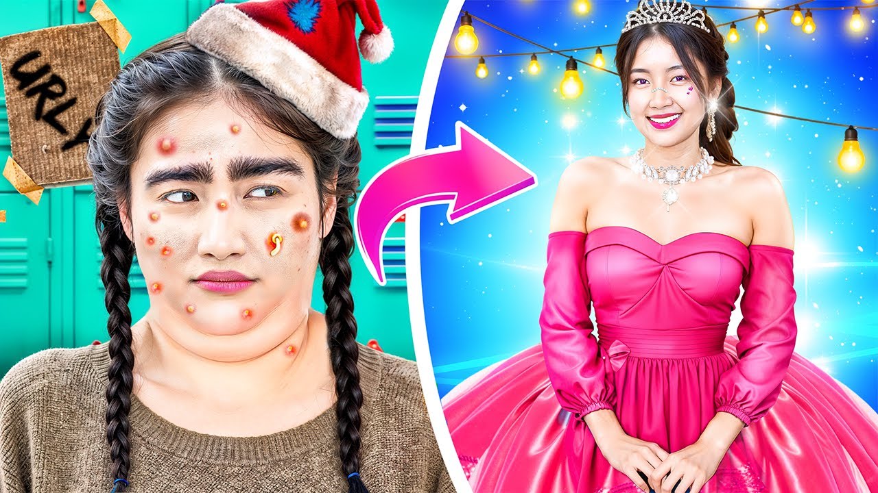 Cô Gái Xấu Xí Lột Xác Ngoạn Mục Trở Thành Cô Gái Xinh Đẹp! Cô Gái Xấu Xí Đã Phải Lòng Chàng Trai Đẹp