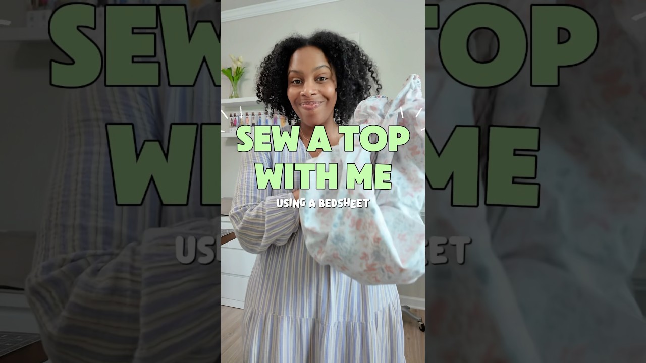 Made a new top using McCalls M8557 in a Cotton Sateen bedsheet. #sewing #learntosew #isew