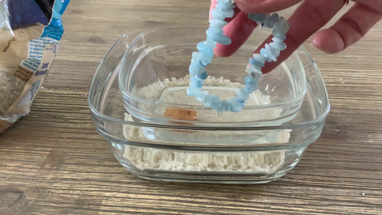 Purifier vos pierres au sel indirect