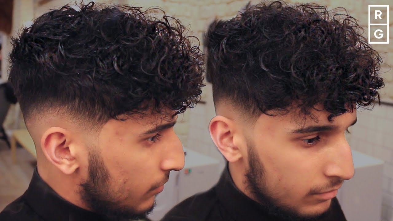 Low Skin Fade Curly Haircut For Men With Disconnected Undercut 🔊Clipper Noise - No Music 🔊