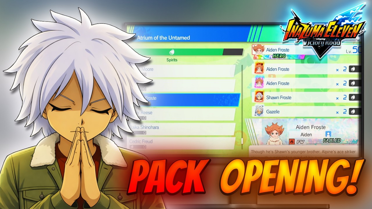 Ile hero!? - Pack opening w Inazuma Eleven Victory Road