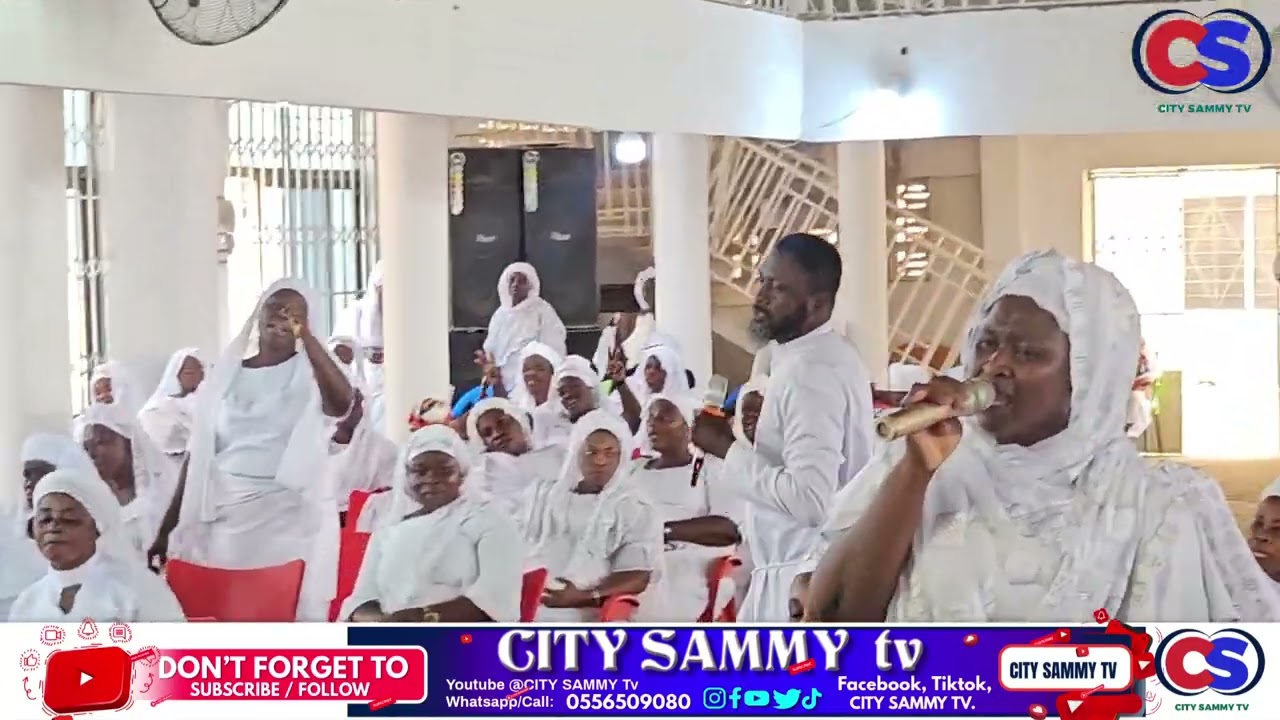 CITYSAMMY SINGS OLD TUNES AT ASUOFUA CHURCH SERVICE POWERFUL 