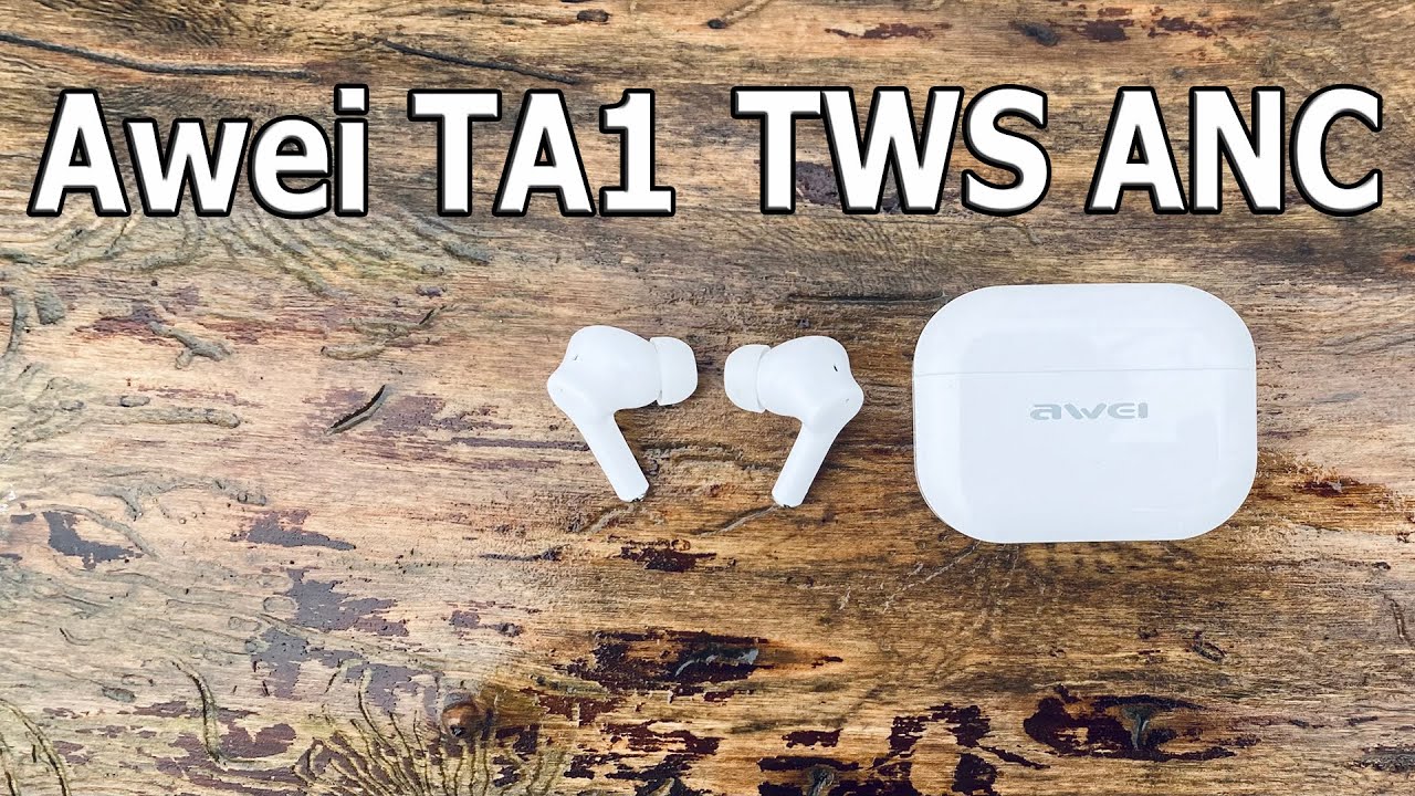 ХОРОШИЕ МИКРОФОНЫ С АКТИВНЫМ ШУМОДАВОМ 🔥 БЕСПРОВОДНЫЕ НАУШНИКИ Awei TA1 2021 TWS ANC
