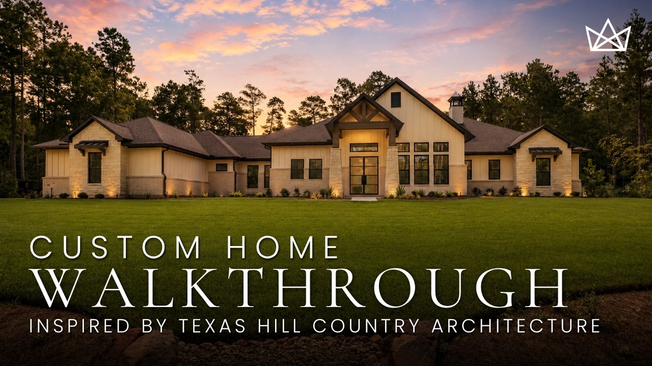 Обзор вневременного дома в стиле техасского Hill Country | Экскурсия по Royal Texan Homes