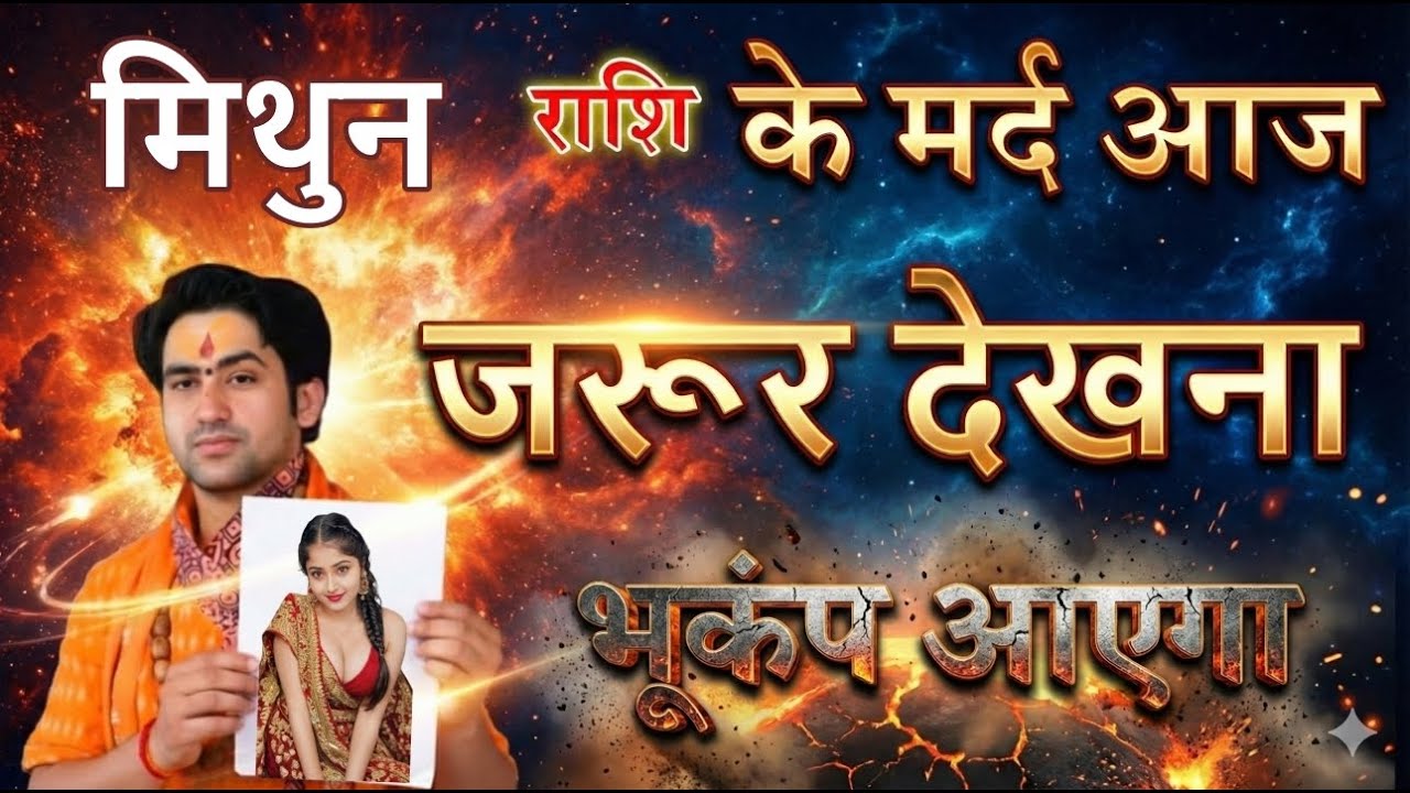 मिथुन राशि के मर्द आज जरूर देखना  भूकंप आएगा