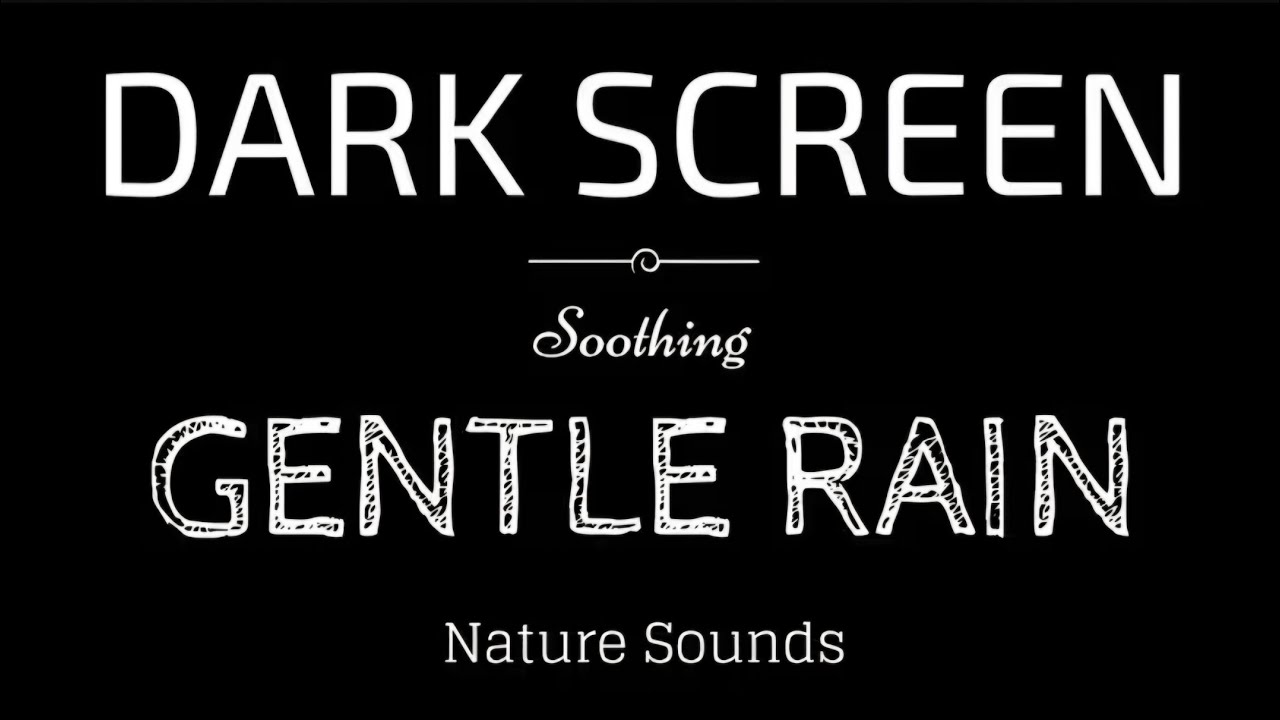 Black Screen Rain🌧 Sleep Instantly with Rain Sounds