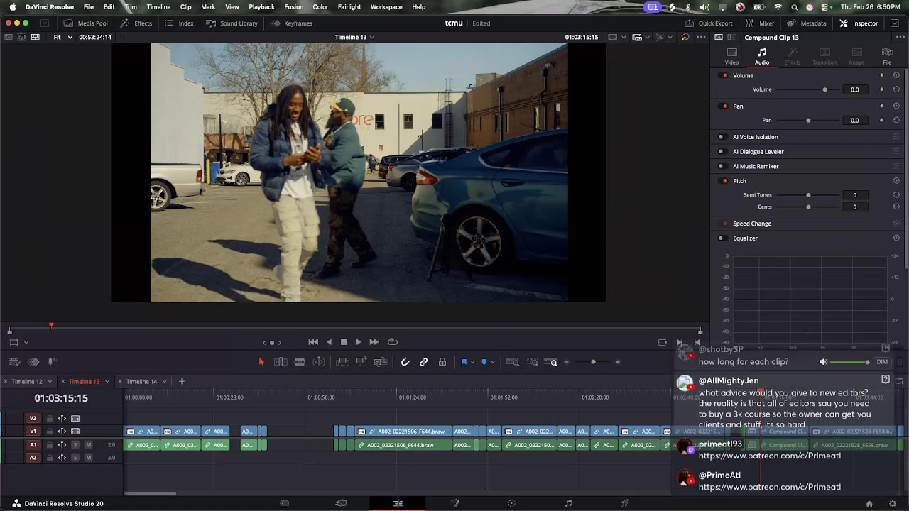 Editing & Color Grading LIVE
