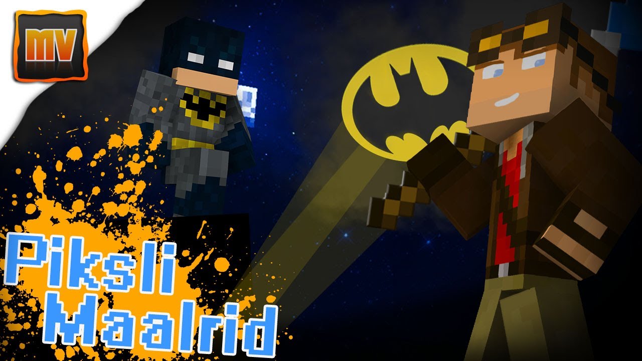 Piksli Maalrid - Batman (Minecraft minimängud)