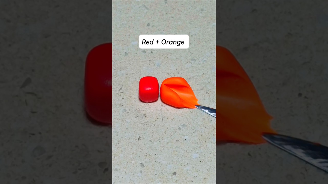 How to Mix Red & Orange😯 #colormixing #colourmixing
