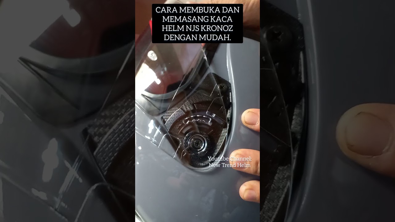 Cara Membuka dan Memasang Kaca Helm NJS Kronoz Dengan Mudah by New Trend Helm#njskronoz#shorts
