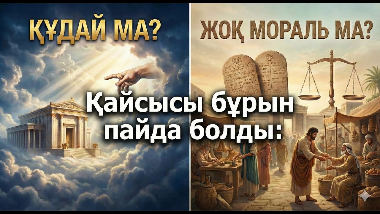 Қайсысы бұрын пайда болды: құдай ма, жоқ мораль ма?