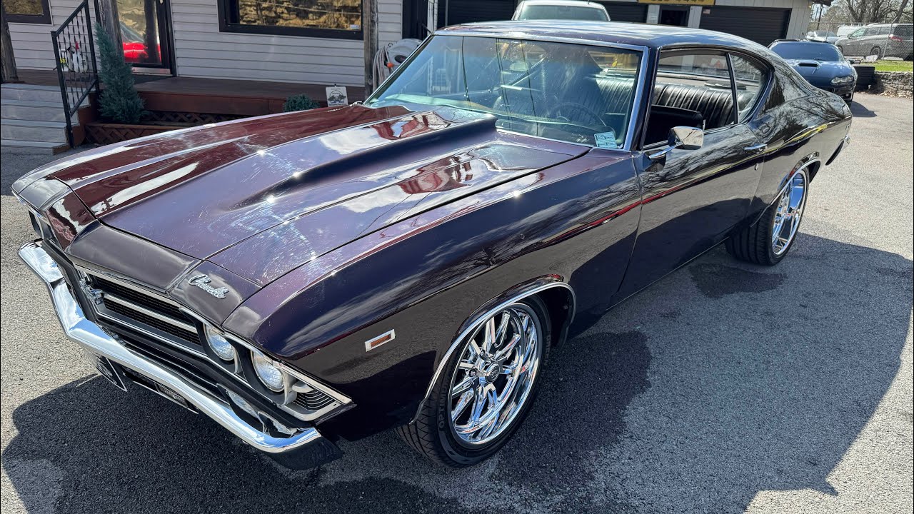 Тест-драйв Chevrolet Chevelle 1969 года, 4-ступенчатая коробка передач, двигатели Maple Motors, п...