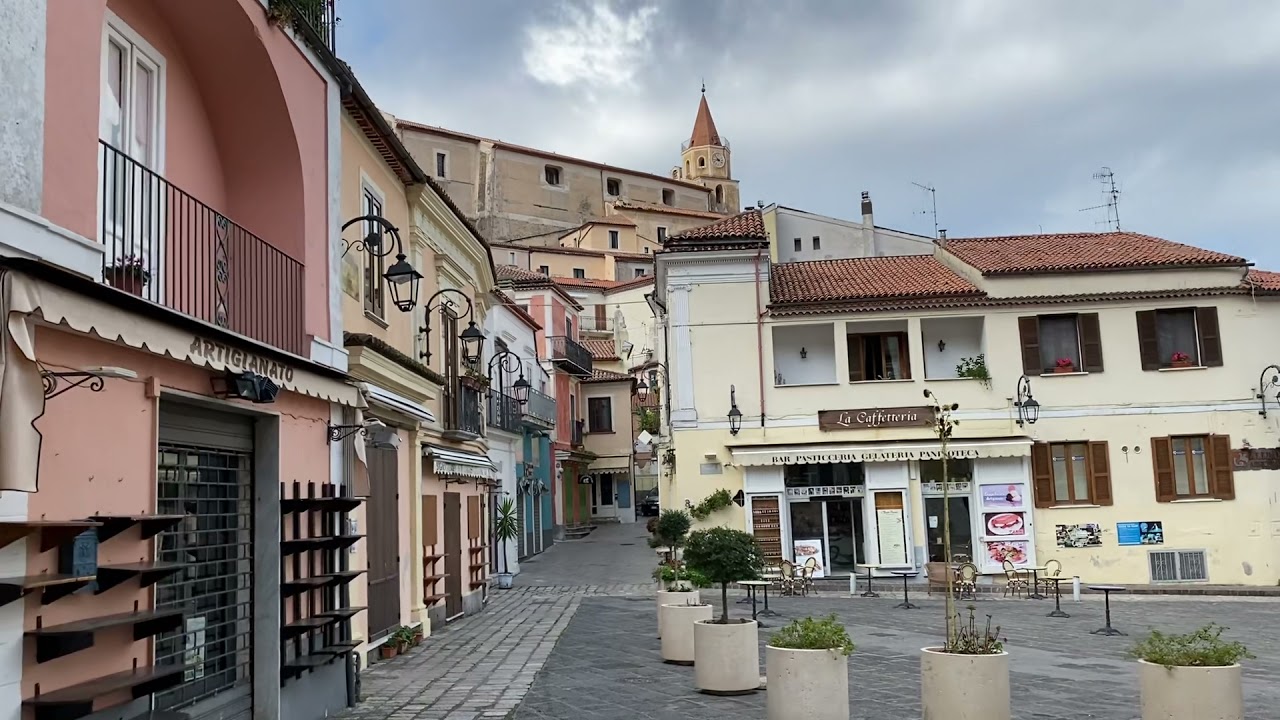 Maratea, Basilicata, Italy - Early Sunday morning stroll through Centro Storico  November 7, 2021
