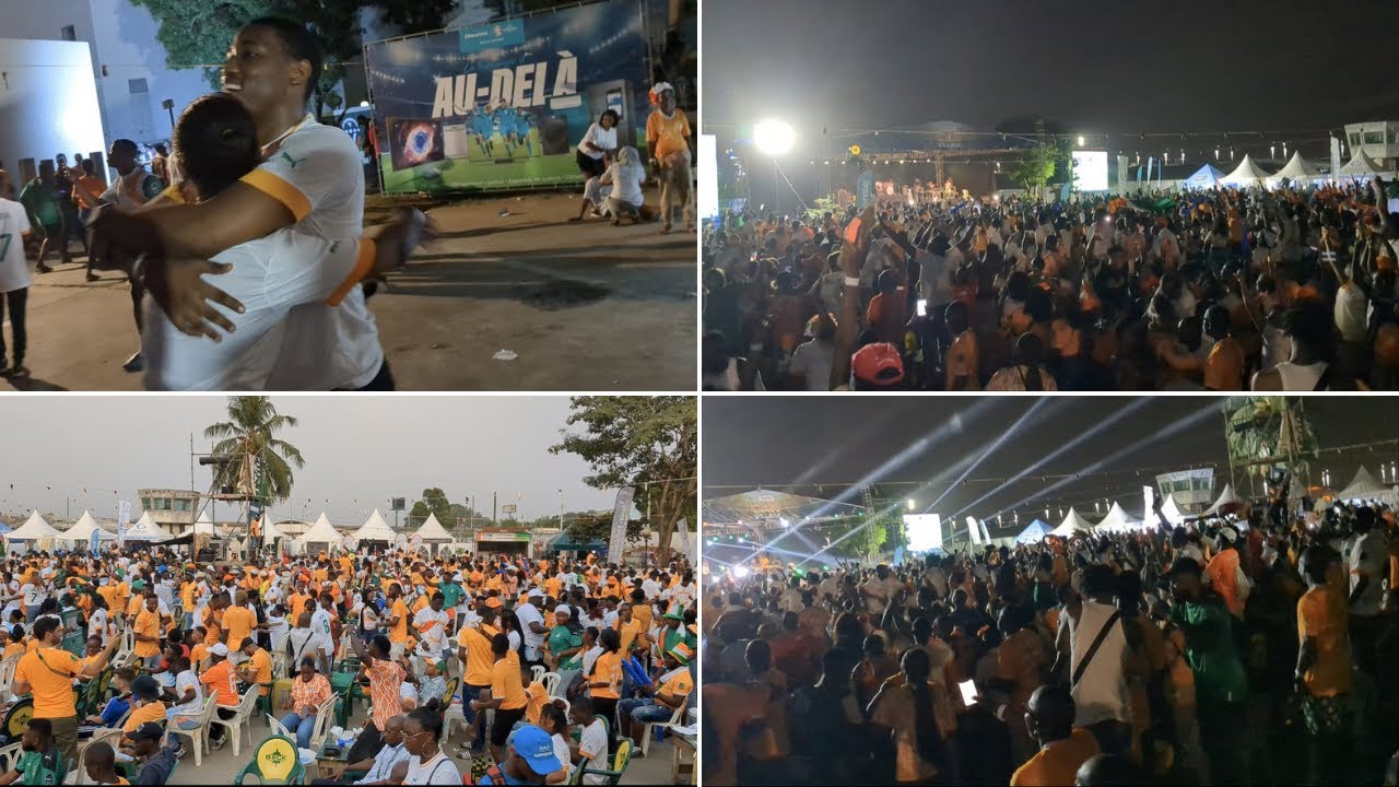 IVORY COAST VS MALI(2-1) - IVORIAN FANS GO CRAZY AFTER COMEBACK WIN VS MALI