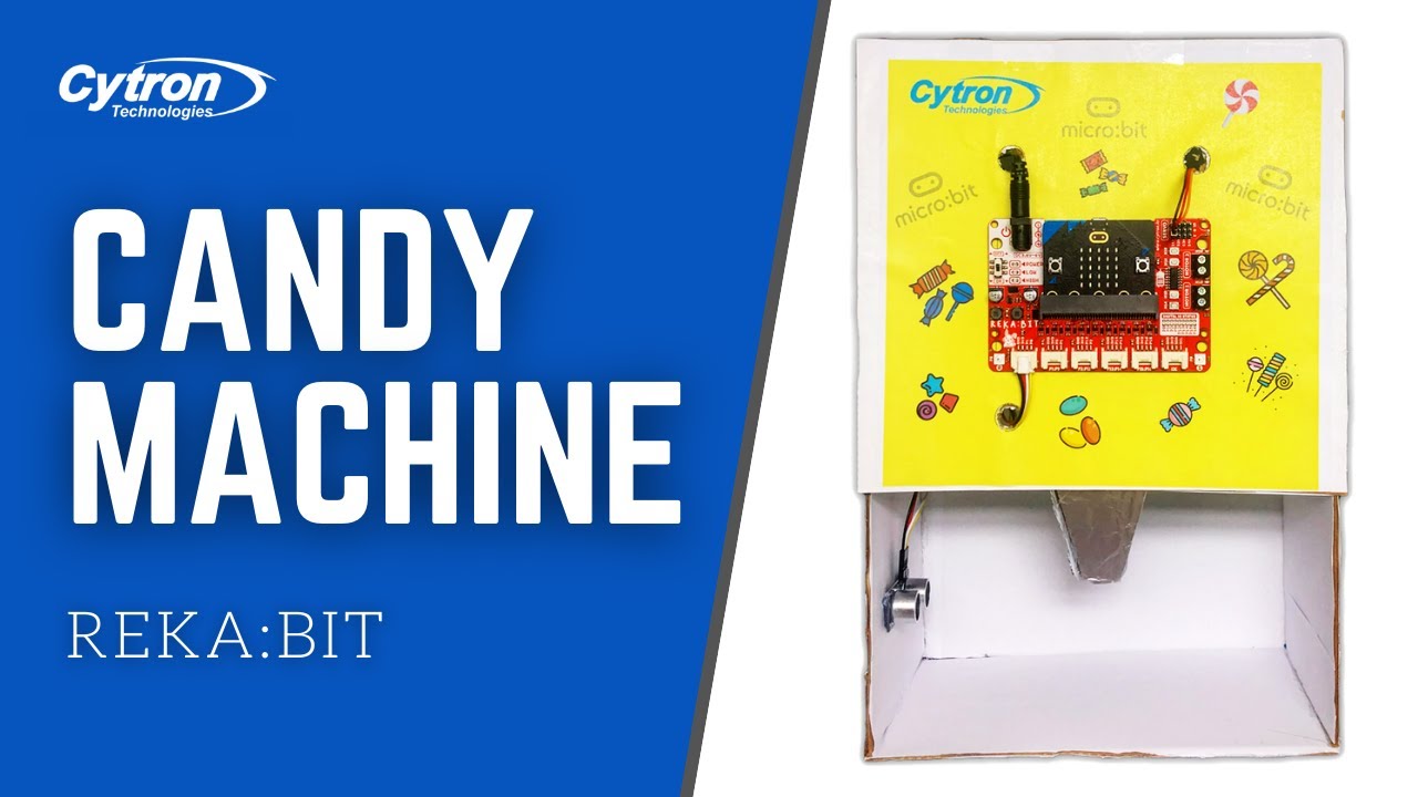 Самодельный автомат для конфет с REKA:BIT и micro:bit | Урок для начинающих