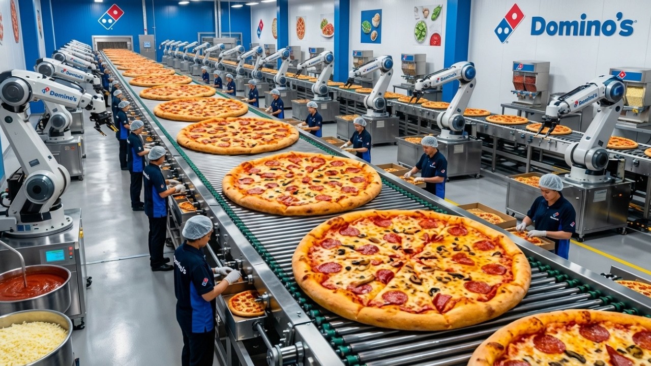 How 2 Million Pizza Ingredients Are Made Daily | Domino's Factory Tour