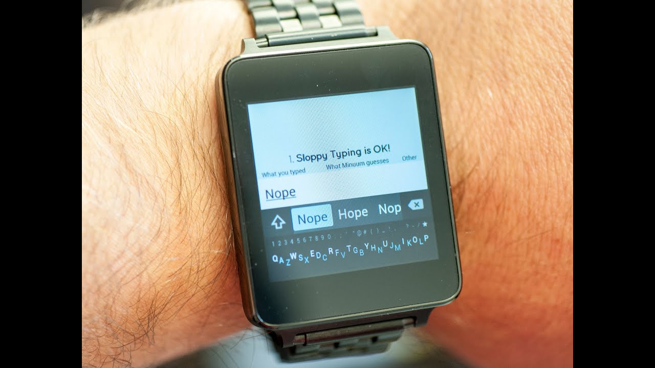 Minuum keyboard on Android Wear