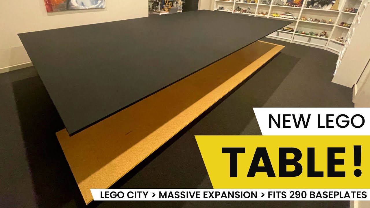 New LEGO Table Design Includes Storage and Display Shelf!