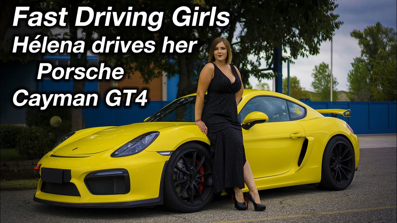 Fast Driving Girls - Hélena, Porsche Cayman GT4 in high heels (V096)