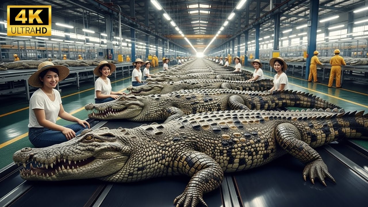 Inside the Crocodile-Leather Factory: From Farm to Luxury Item (Full Process)