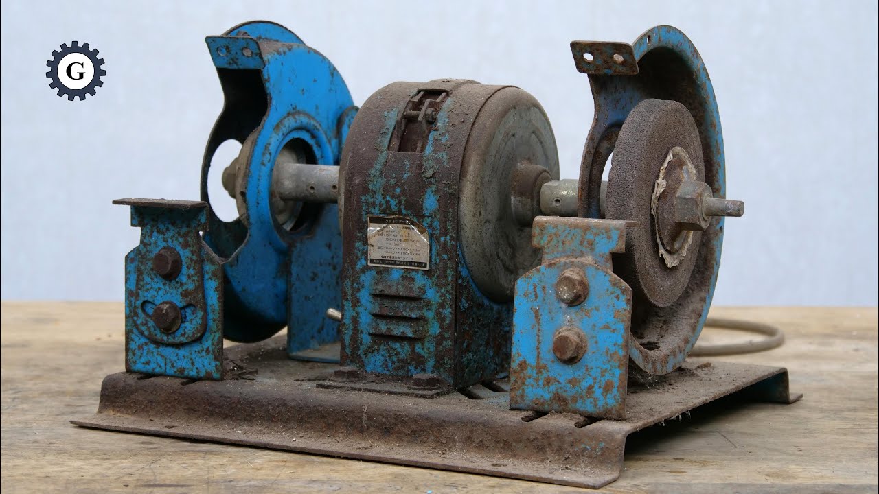 Very Rusty Bench Grinder Restoration